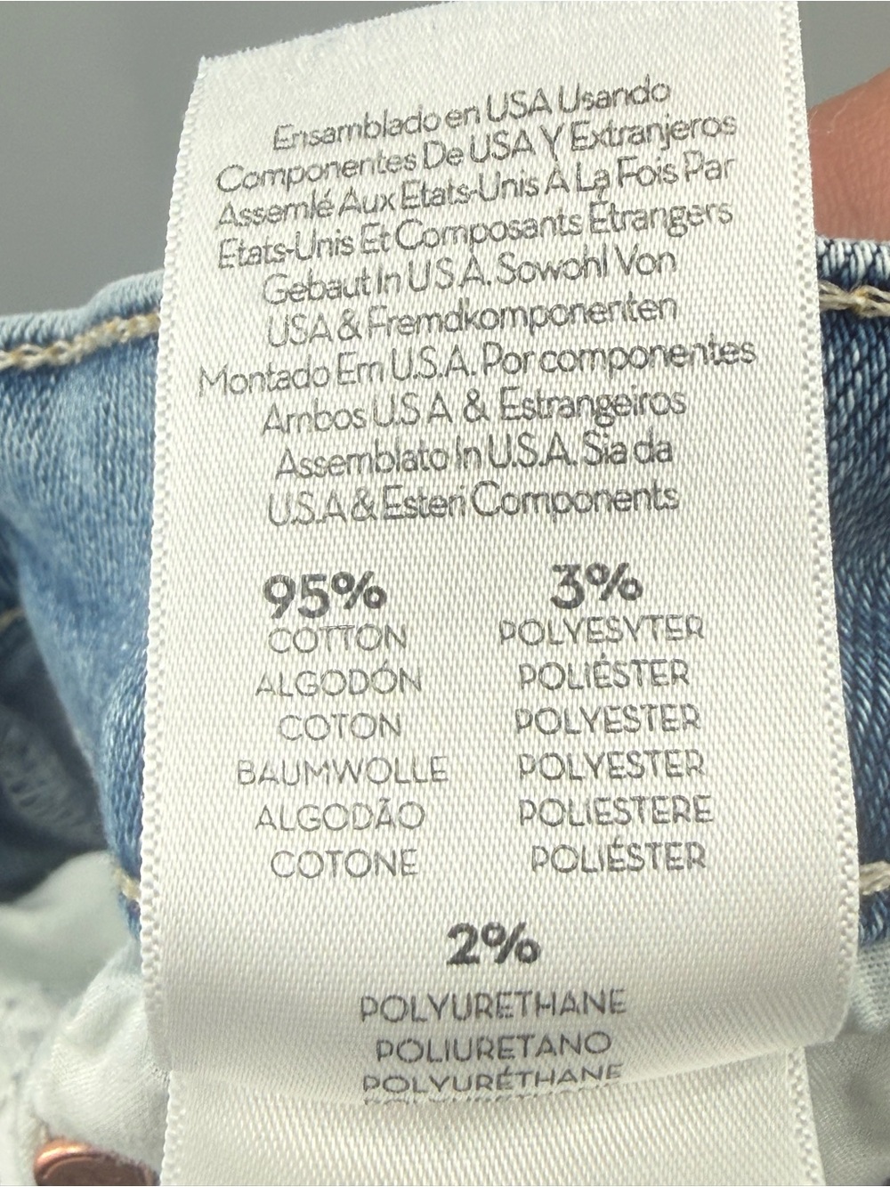Mother The Rambler Preppy High Waisted Zip Ankle Jeans in Country Line Wash 26 - Picture 15 of 16